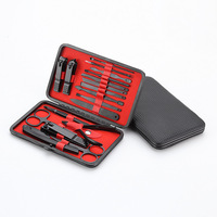 Kit de manucure et pédicure professionnel de haute qualité pour adultes, rouge, vente flash, coupe-ongles rouge