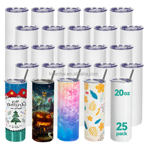 Vaso Térmico para Sublimación de 12 oz / 20 oz / 30 oz, Botella de Agua de Acero Inoxidable, Taza de Café, Vaso Recto y Delgado con Asa - Product Image 6