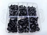 Boîte de 725 attaches portables, clips de fixation automobile très vendus, attaches en plastique, 19 types de rivets à pression pour voiture