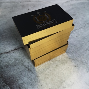 Biglietti di ringraziamento per matrimonio d'affari di lusso con lamina d'oro e bordi cartoline realizzate con carta di qualità-carta Offset popolare - Product Image 3