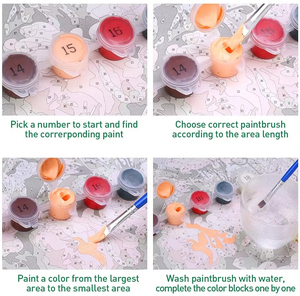 Kit Pittura a Olio su Tela Fai <span class=keywords><strong>da</strong></span> Te per Decorazione Casa, Set per Bambini e Famiglia, Pittura a Olio con Numeri <span class=keywords><strong>da</strong></span> <span class=keywords><strong>Colorare</strong></span> - Product Image 5