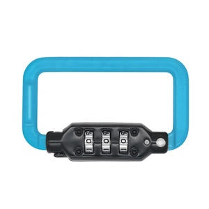 Mosquetón de forma cuadrada de 3 dígitos, nuevo diseño, candado combinado para casco de bicicleta, código de seguridad, candado combinado para uso en exteriores, novedad de 2017 - Product Image 4