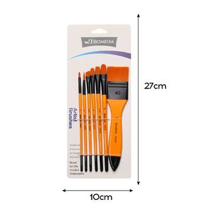 7-Piece Watercolor Brush <b>Set</b> Board Brush with Nylon Hair and Wood Handles-High Quality Art Supplies - Product Image 6
