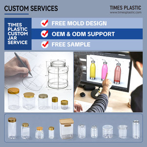 Bocaux en plastique PET à large ouverture certifiés BRC, qualité alimentaire, vides, pour poudre de protéines, capsules, vitamines, compléments alimentaires - Product Image 4