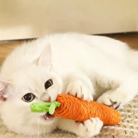 Mainan Gigit Kucing Penghilang Kebosanan untuk Anak Kucing, Perlengkapan Mainan Kucing dengan Lonceng untuk Penggunaan di Dalam Ruangan