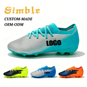 Fabricante de Zapatos de Fútbol con Logotipo OEM, Botas de Fútbol Personalizadas con Tacos Largos de TPU para Hombre, Tejido Fly Knit Profesional - Product Image 1