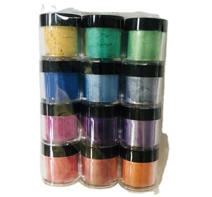 Pigments en poudre de mica pour bombes de bain, savons faits main, colorants, fards à paupières, blush, nail art, résine et bijoux - Product Image 1
