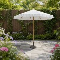 Parasol de luxe en aluminium à rayures, sur mesure, moderne, pour restaurant, mariage, jardin, hôtel, cour extérieure