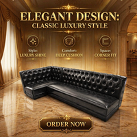 Banquette de restaurant de luxe en bois, canapé capitonné sur mesure, mobilier commercial pour café, bar, salon, hôtel, salle à manger