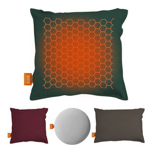 Almohada calefactable USB de felpa personalizada con película calefactora de grafeno Cojín calefactor lavable suave para invierno - Product Image 1