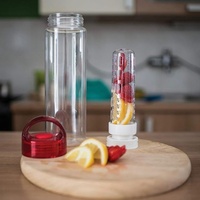 Bouteille d'eau infuseur de fruits portable conforme aux normes de l'FDA - Matériel PC, idéal pour la salle de sport, les voyages et les activités de plein air