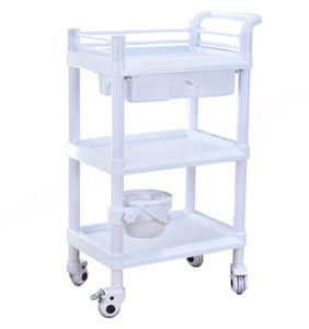 Grande usine de Foshan Nouveau chariot de salon de beauté blanc - Product Image 1