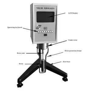 Testador automático de viscosidade para asfalto NDJ-8S, viscosímetro rotacional de líquidos Newtonian