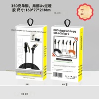 Kabel Data Tipe-C 65W Baru untuk Ponsel IOS & Komputer - Pengisian Cepat dengan Desain Braket