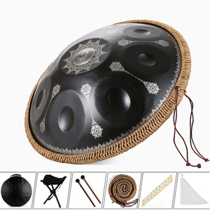 Handpan Profesional de 22 Pulgadas con Sonidos Etéreos de <span class=keywords><strong>440</strong></span> <span class=keywords><strong>Hz</strong></span> y <span class=keywords><strong>432</strong></span> <span class=keywords><strong>Hz</strong></span> para Principiantes y Avanzados - Product Image 1