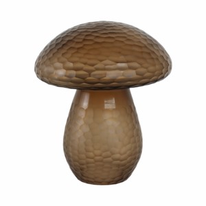 Scultura di Fungo in Vetro, Statuetta Intagliata per Arredamento Casa, Decorazione per Scaffali e Tavolini da Salotto - Product Image 1