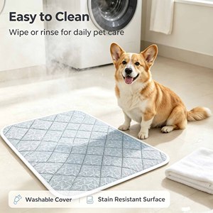 Breathable dog cooling mat chilly <b>pad</b> for Extra Large Pets dog and cat chilly <b>pad</b> Washable <b>Waterproof</b> Non-Slip pet cooling mat - Product Image 4