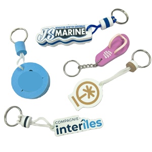 Porte-clés flottant en mousse EVA avec logo imprimé cylindrique, prix bas - Product Image 3