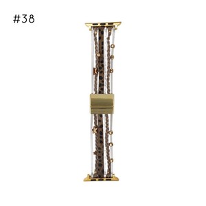 HUAMJ <span class=keywords><strong>cinturino</strong></span> per orologio in <span class=keywords><strong>pelle</strong></span> leopardata moda per <span class=keywords><strong>Apple</strong></span> <span class=keywords><strong>watch</strong></span> 40mm <span class=keywords><strong>44mm</strong></span> 38mm 42mm 41mm 45mm - Product Image 5