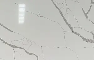 Künstliche Quarz Küchentisch Arbeits platten Platte Weiß Engineered Quarz Steinplatte