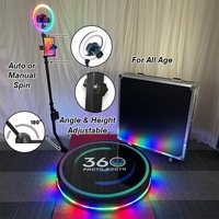 Plateforme rotative motorisée 360° °   Photomaton en verre avec caméra rotative pour mariages et locations d'événements