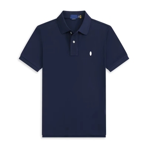 T-Shirt <span class=keywords><strong>Polo</strong></span> da Uomo in Cotone a Maniche Corte, Stile Designer, Vestibilità Ampia, Tinta Unita, Vendita all'Ingrosso - Product Image 4