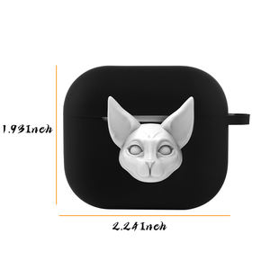 Unny uustom esesign oogo 3D ool phynx Cat ilicono ase para pple irirpod ro 2 3rd enerenergy - Product Image 6