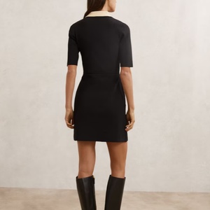 Nouvelle Collection Printemps – Robe Chemise Chic pour Femme, Col Rabattu, Coupe Slim, Unie, Décontractée, Modeste, Longueur Midi, Style Polo Formel - Product Image 2