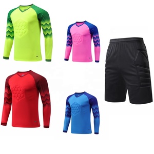 Maglie da <span class=keywords><strong>Portiere</strong></span> di Alta Qualità a Maniche Lunghe per Uomo, Uniformi da <span class=keywords><strong>Calcio</strong></span> 100% Poliestere, Asciugatura Rapida, Traspiranti, Collo a V, Nuove - Product Image 1
