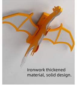 Lampe de plafond créative JYL Charizard pour chambre d'enfant - Luminaire protecteur des yeux - Lampe à thème <span class=keywords><strong>dinosaure</strong></span> exclusive pour chambre de garçon - Product Image 6