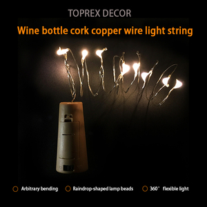 Led filo di rame luci di stringa di 2 metri a batteria ghirlanda fata con IP65 Rating per la festa di Ramadan decorazioni natalizie - Product Image 5