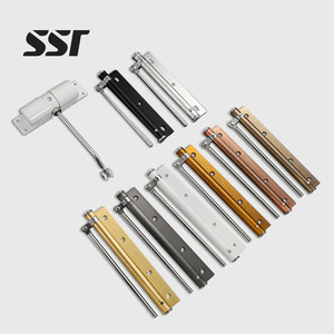 SSR Aluminum Adjustable Hydraulic Automatic <b>Door</b> Closer Invisible <b>Spring</b> for Hotels Modern Style Wooden <b>Door</b> Catch Closer - Product Image 1