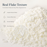 Cire de soja naturelle de luxe faite à la main, flocons de cire en vrac, 100 % pure et biologique pour la fabrication de bougies DIY pour les fêtes