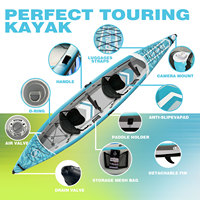 Spatium 2026 Nouveau Kayak Gonflable Tendance en Drop Stitch, Canoë Bateau Pliable et Portable pour la Pêche et les Loisirs