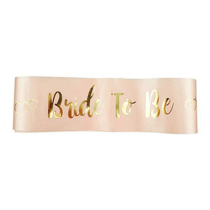 Enterrement <span class=keywords><strong>de</strong></span> vie <span class=keywords><strong>de</strong></span> jeune fille nuptiale douche décoration Champagne ruban demoiselle d'honneur équipe mariée à être tache ceinture poule nuit mariage décor - Product Image 4