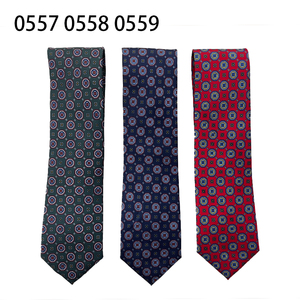 <span class=keywords><strong>Corbatas</strong></span> de poliéster con estampado geométrico verde, azul marino y rojo, hechas a mano y personalizadas para hombre, ideales para negocios, regalo formal, <span class=keywords><strong>originales</strong></span> de China. - Product Image 4