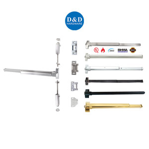 상업용 도어용 보안 스러스트 방지 래치가 있는 알루미늄 푸시 바 비상 출구 패닉 바 - Product Image 4