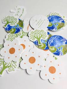 Grosir kustom Eco Seed Plantable Paper untuk Thank You kartu pos bisnis kartu kemasan kartu - Product Image 2