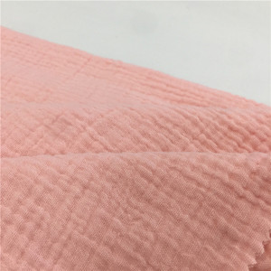 100% <span class=keywords><strong>coton</strong></span> vente chaude double couche 100% mousseline <span class=keywords><strong>de</strong></span> <span class=keywords><strong>gaze</strong></span> <span class=keywords><strong>de</strong></span> <span class=keywords><strong>coton</strong></span> froissé tissu doux pour bébé - Product Image 5
