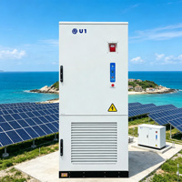 Armoire de batterie solaire à refroidissement liquide haute tension IP55 pour batteries au lithium, système de stockage d'énergie de 261 kWh, réseau hybride Modbus