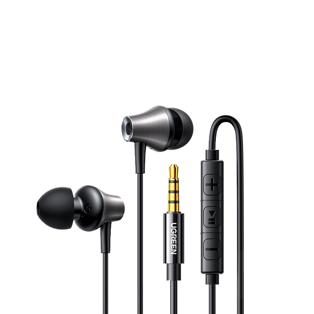 UGREEN 3.5mm Wired Earbuds Ultra Clear Calls & No Noise Headphones Earbuds Wired 3.5mm In-Ear Earphones With Mic