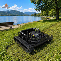Tondeuse télécommandée tout-terrain pour terrains accidentés, moteur essence, professionnelle, DIY, économe en énergie, haute efficacité pour l'entretien de l'herbe