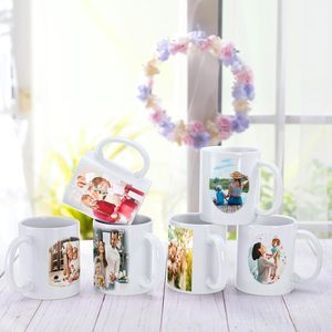 Tốt nhất bán 11oz bằng lò vi ba Trắng thăng hoa Mug với biểu tượng tùy chỉnh mô hình 350ml Công suất - Product Image 4