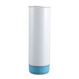 Gobelets isothermes blancs de 20 oz à double paroi en acier inoxydable, personnalisables, avec haut-parleurs Bluetooth et compatibles avec la recharge USB mini - Product Image 4
