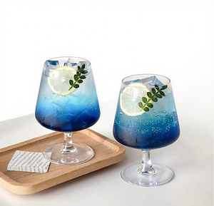 Verre à cocktail élégant à pied bas pour boissons, sodas, eaux pétillantes et mélanges – Vaisselle raffinée - Product Image 1
