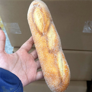 Pâte à pain baguette française parfumée à la noix de coco, levure en poudre, garniture au fromage, décoration de surface, pâte à sucre, sirop, modèle faux - Product Image 4