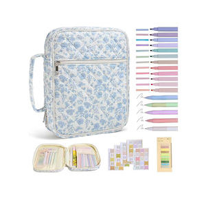 Bolsa Organizadora Multi-bolsos, Estojo para Transporte de Bíblia em Estilo Casual com Estampa Floral - Product Image 3