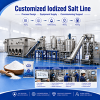 Ligne de séchage, de mélange et d'emballage du sel iodé pour les usines de sel alimentaire