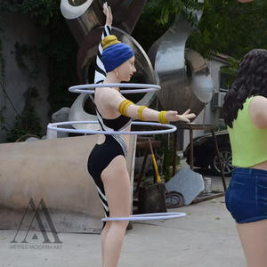 تمثال فتاة بحجم طبيعي مع أذن لؤلؤية، تمثال فانتازيا على شكل كينتور، فن من الألياف الزجاجية، تمثال فتاة بتصميم فني عصري مع لؤلؤ - Product Image 4