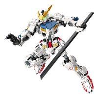 Rompecabezas de Robot Mecha Barbatos Transformable - Juguete de Plástico Compatible para Armar, para Niños